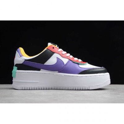 Nike Bayan Air Force 1 Shadow Gri / Siyah / Kırmızı / Sarı Kaykay Ayakkabı Türkiye - NZ1F4PVK